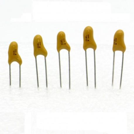 5x condensateur tantale avx 022uf 50v 224 radial 85con414