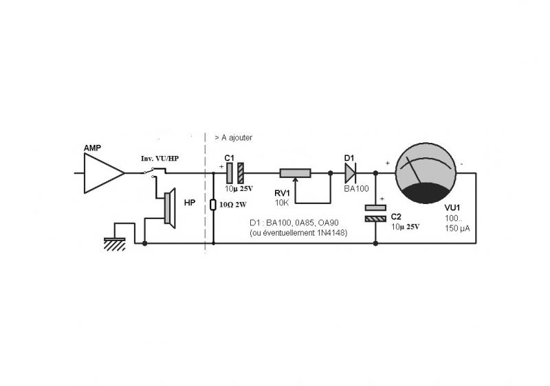 Electronique vumetre