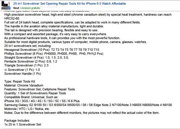 Outils descript