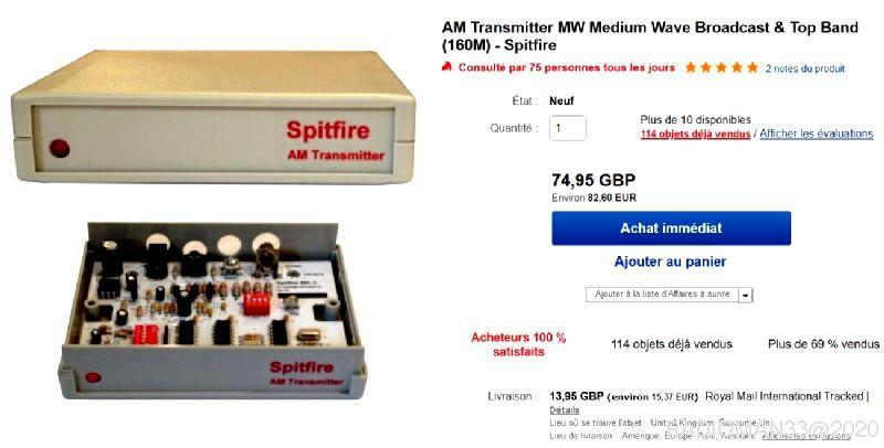 Spitfire emetteur am